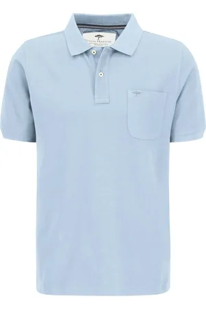Fynch-Hatton Unifarbenes Piqué-Poloshirt mit Brusttasche, extralang