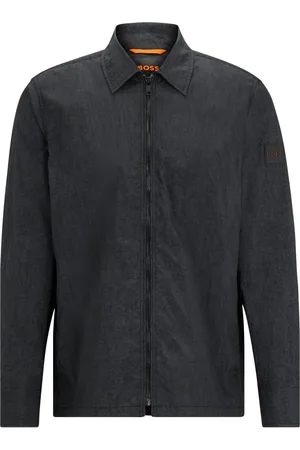 HUGO BOSS Leichtes Overshirt im Washed-Look