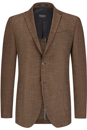Digel Teilgefüttertes Sakko mit Ellenbogen-Patches, Modern Fit