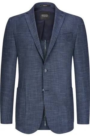 Digel Teilgefüttertes Sakko mit Ellenbogen-Patches, Modern Fit