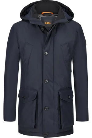 HUGO BOSS Wattierter Parka mit gestepptem Innenfutter