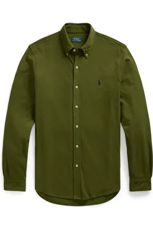 Ralph Lauren Sporthemd in Piqué-Qualität mit Poloreiter-Stickerei