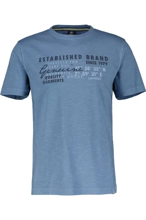 Lerros Meliertes T-Shirt aus Baumwolle mit Letter-Print