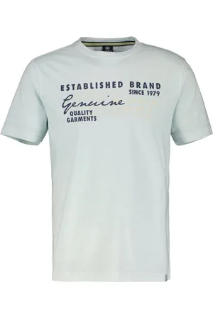 Lerros Meliertes T-Shirt aus Baumwolle mit Letter-Print