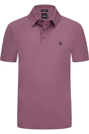 HUGO BOSS Jersey Poloshirt mit Logo-Patch
