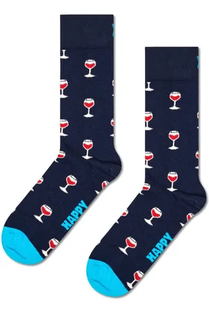 Happy Socks Knöchelhohe Socken mit Weinglas-Motiven