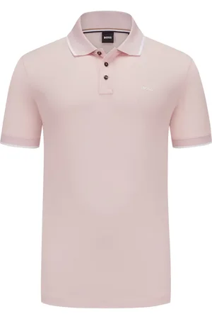 HUGO BOSS Piqué-Poloshirt mit gummiertem Logo-Emblem