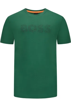 HUGO BOSS T-Shirt mit Label-Print auf der Vorderseite
