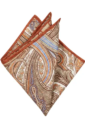 Ascot Einstecktuch aus Seide mit Paisley- und Blumenmuster