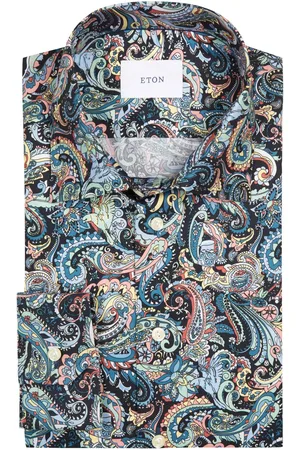 Eton Signature Twill Hemd mit Paisley-Muster, Classic Fit