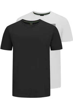 HUGO BOSS Doppelpack T-Shirts mit Stretchanteil und Label-Print