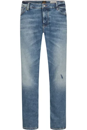 HUGO BOSS Soft Motion Jeans in dezenter Used-Optik
