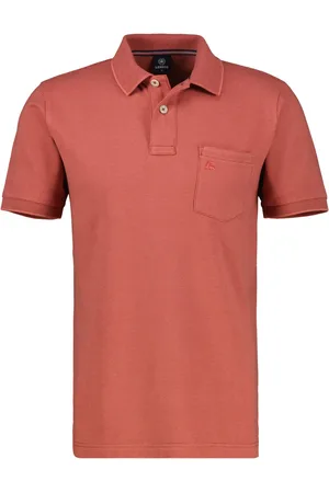 Lerros Poloshirt mit feiner Struktur und bestickter Brusttasche