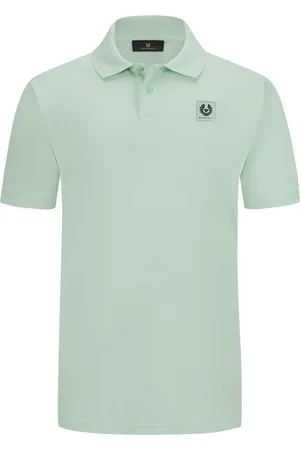 Belstaff Unifarbenes Piqué-Poloshirt mit Logo-Aufnäher
