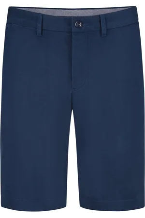 Tommy Hilfiger Stretch-Bermudas mit kleiner Logo-Stickerei, Relaxed Tapered