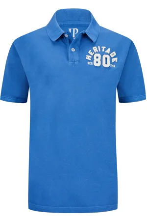JP 1880 Piqué-Poloshirt mit erhabener Brust-Stickerei
