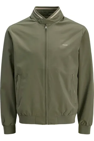 JACK & JONES Wasserabweisende Bomberjacke mit Streifen-Kragen