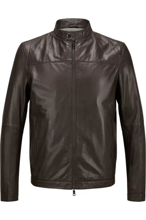 Milestone Leichte Lederjacke aus Nappaleder mit Stehkragen