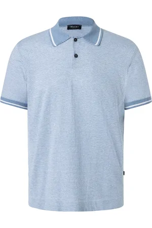 Maerz Streifen-Poloshirt mit Leinenanteil