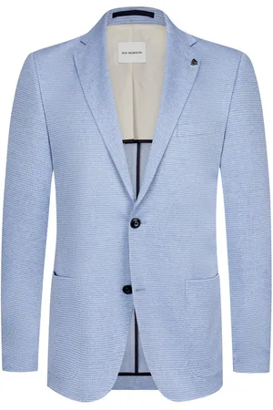 Roy Robson Sakko in Jersey-Qualität mit Pepita-Muster, Regular Fit