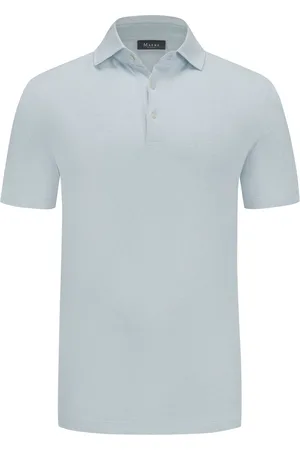 Maerz Poloshirt aus merzerisierter Baumwolle und Leinen