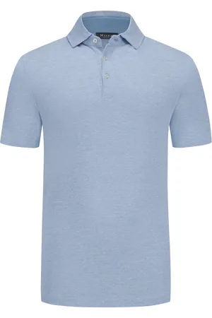 Maerz Poloshirt aus merzerisierter Baumwolle und Leinen
