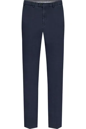 Hiltl Chino mit dezentem Glencheck-Muster