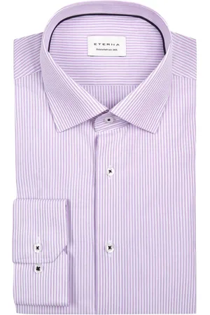 ETERNA Extralanges Hemd mit feinen Streifen, Modern Fit