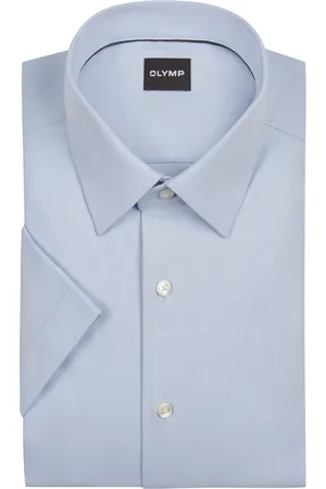 Olymp Comfort Fit, Elastisches Twill-Kurzarmhemd