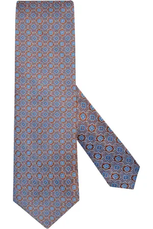 Ascot Seidenkrawatte mit Medaillon-Muster