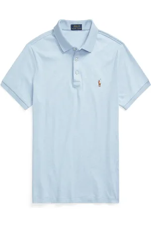 Ralph Lauren Softes Jersey-Poloshirt mit farbiger Poloreiter-Stickerei
