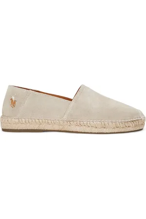 Ralph Lauren Sommerliche Espadrilles aus Wildleder mit Poloreiter-Stickerei