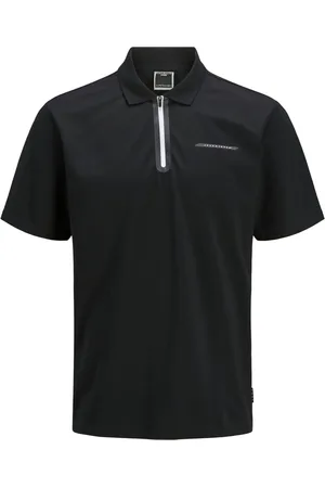 JACK & JONES Piqué-Poloshirt in Stretch-Qualität mit Zip