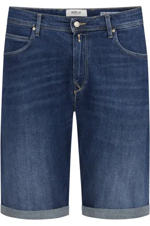 Replay Denim-Bermudas mit Kontrastnähten