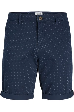 JACK & JONES Bermudashorts mit feinem Muster und Stretchanteil