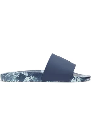 Ralph Lauren Pantolette mit charakteristischer Pony-Prägung und Muster
