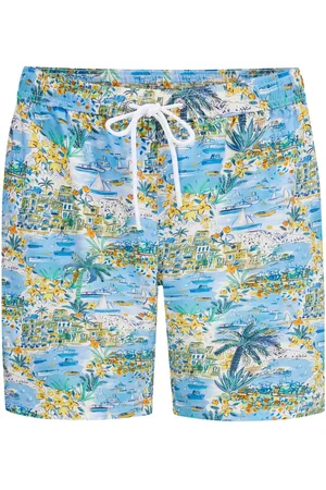 Paul & Shark Badeshorts mit mediteranem-Print