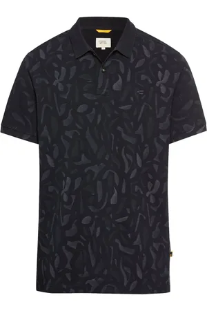 Camel Active Poloshirt aus Baumwoll-Piqué mit floralem Print