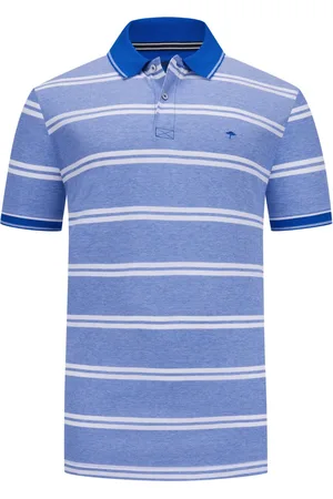 Fynch-Hatton Bicolor Piqué-Poloshirt mit Streifen