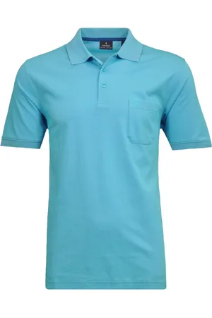 Ragman Pflegeleichtes Poloshirt mit glatter Micropima-Baumwolle