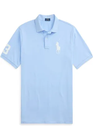 Ralph Lauren Piqué-Poloshirt mit Big Pony-Stickerei und Aufnäher am rechten Arm