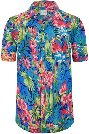 GANT Farbiges Kurzarmhemd mit floralem Print