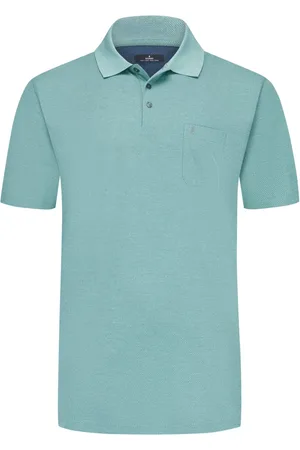 Ragman Pflegeleichtes Poloshirt in Fishnet-Muster