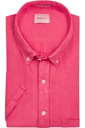 GANT Kurzarmhemd aus Leinen, Regular Untucked Fit