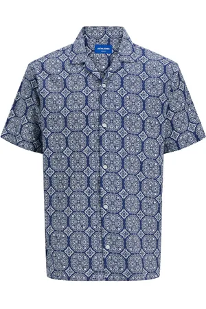 JACK & JONES Kurzarmhemd aus einem Baumwollgemisch