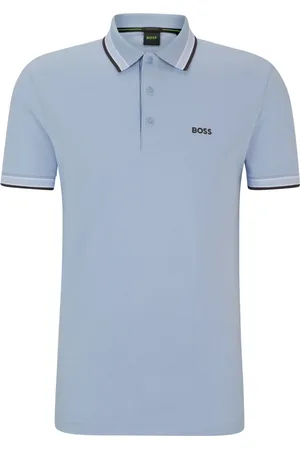HUGO BOSS Piqué-Poloshirt mit Streifenakzenten und Logo-Stickerei