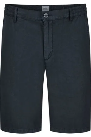 Brax Leinen-Bermudas mit elastischem Bund, Modern Fit