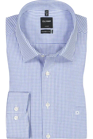 Olymp Luxor Modern Fit Hemd mit Karo-Muster