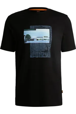 HUGO BOSS T-Shirt aus Baumwolle mit Frontprint