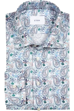 Eton Hemd aus Baumwoll-Lyocell-Mix mit Paisley-Muster, Classic Fit